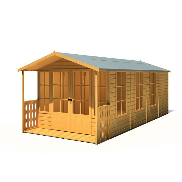 Shire Delamora 8x18 summerhouse with verandah