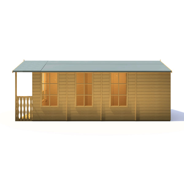 Shire Delamora 8x18 summerhouse with verandah - Best Shed