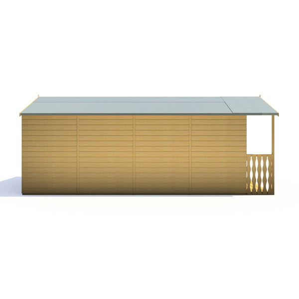Shire Delamora 8x18 summerhouse with verandah - Best Shed