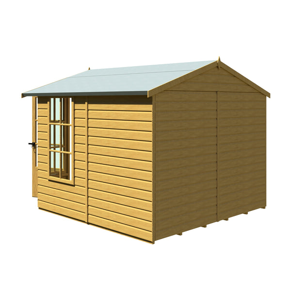 Shire Delmora 8x8 Summerhouse Interlock Cladding - Best Shed