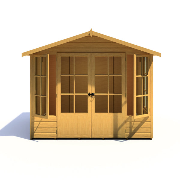 Shire Delmora 8x8 Summerhouse Interlock Cladding - Best Shed