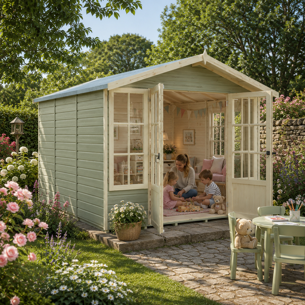 Shire Delmora 8x12 Summerhouse Interlock Cladding