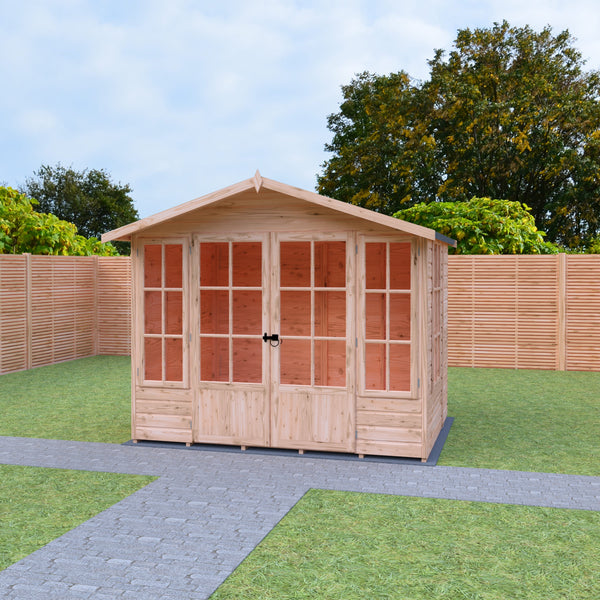 Shire Delmora 8x6 Sumerhouse Shiplap Interlock Cladding