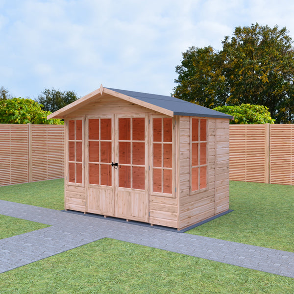 Shire Delmora 8x6 Sumerhouse Shiplap Interlock Cladding