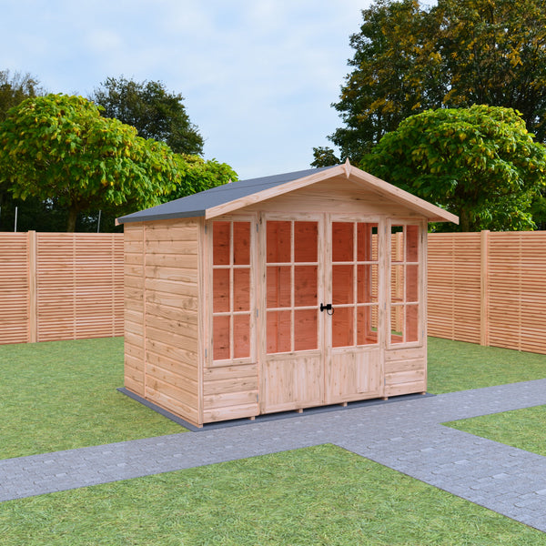 Shire Delmora 8x6 Sumerhouse Shiplap Interlock Cladding