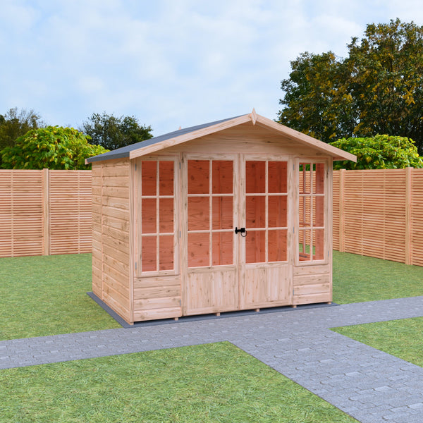Shire Delmora 8x6 Sumerhouse Shiplap Interlock Cladding