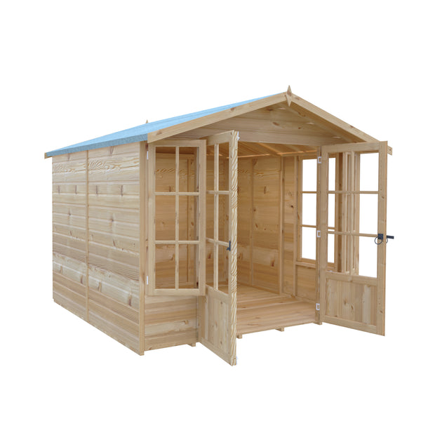 Shire Delmora 8x8 Summerhouse Interlock Cladding