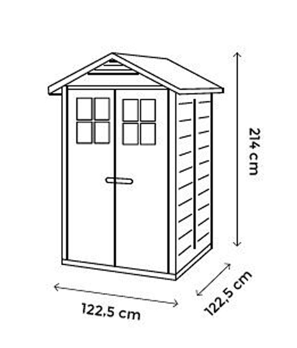 Shire Tuscany Evo 120 / Double Door 123x123cm - Best Shed