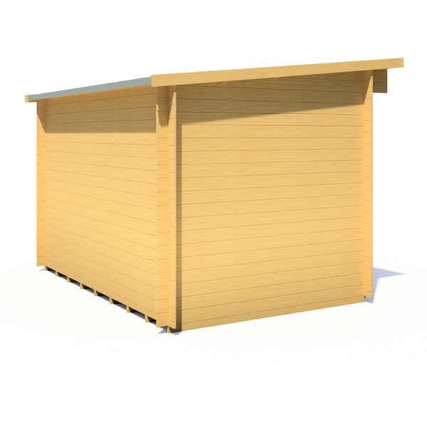 Shire 11x8 Edgefeild Log Cabin 19mm interlock Cladding - Best Shed