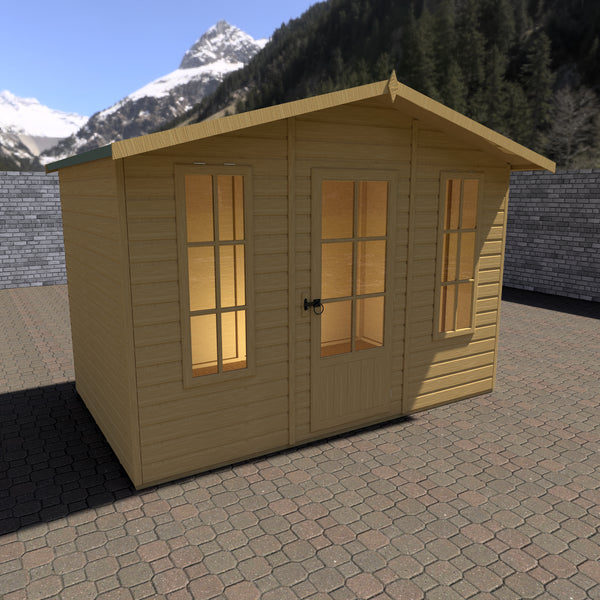 Elton 10x6 Summerhouse 12mm Shiplap cladding