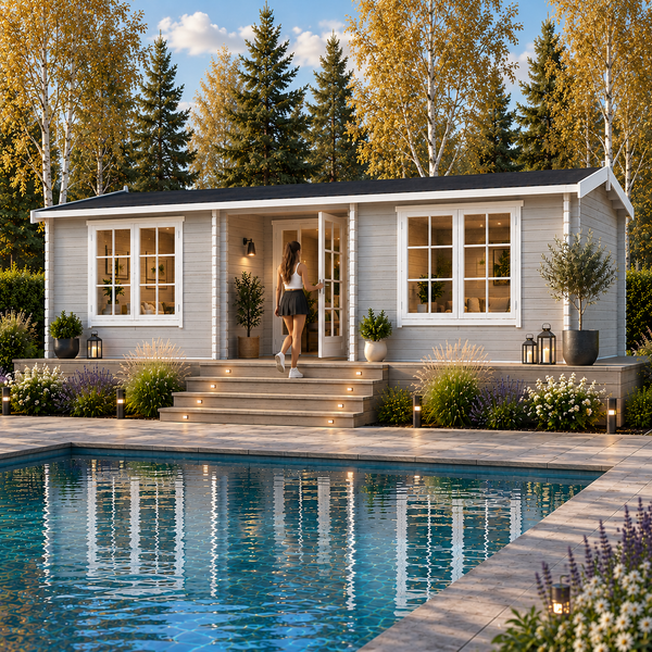 Shire Elveden 10x20 mulitroom log cabin 44mm Cladding