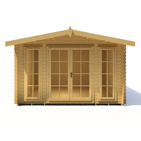 Shire 12x12 Epping log cabin 28mm Cladding - Best Shed