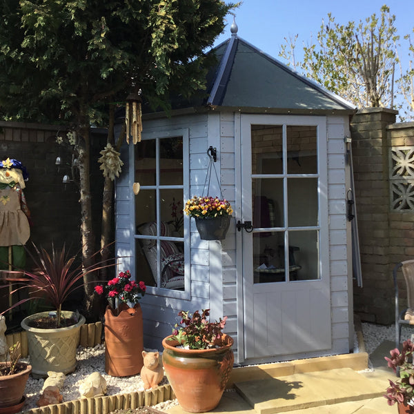Shire Gazebo Hexagonal Summerhouse 6x6 12mm Cladding - Best Shed