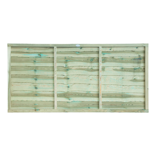 Superior Lap Fence Panel by Grange 0.9m Pressure Treated Green - Best Shed