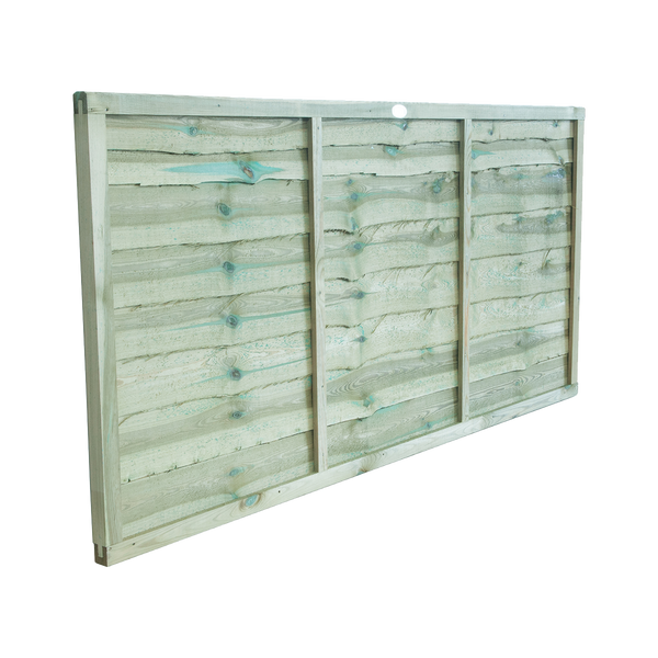 Superior Lap Fence Panel by Grange 0.9m Pressure Treated Green - Best Shed