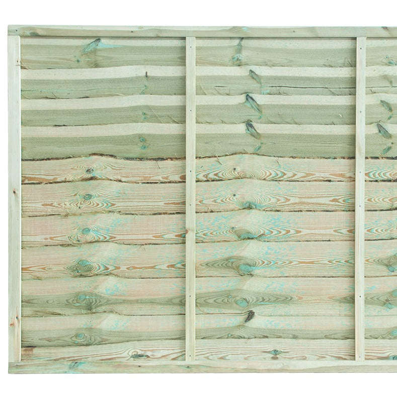 Superior Lap Fence Panel by Grange 1.2m Pressure Treated Green - Best Shed
