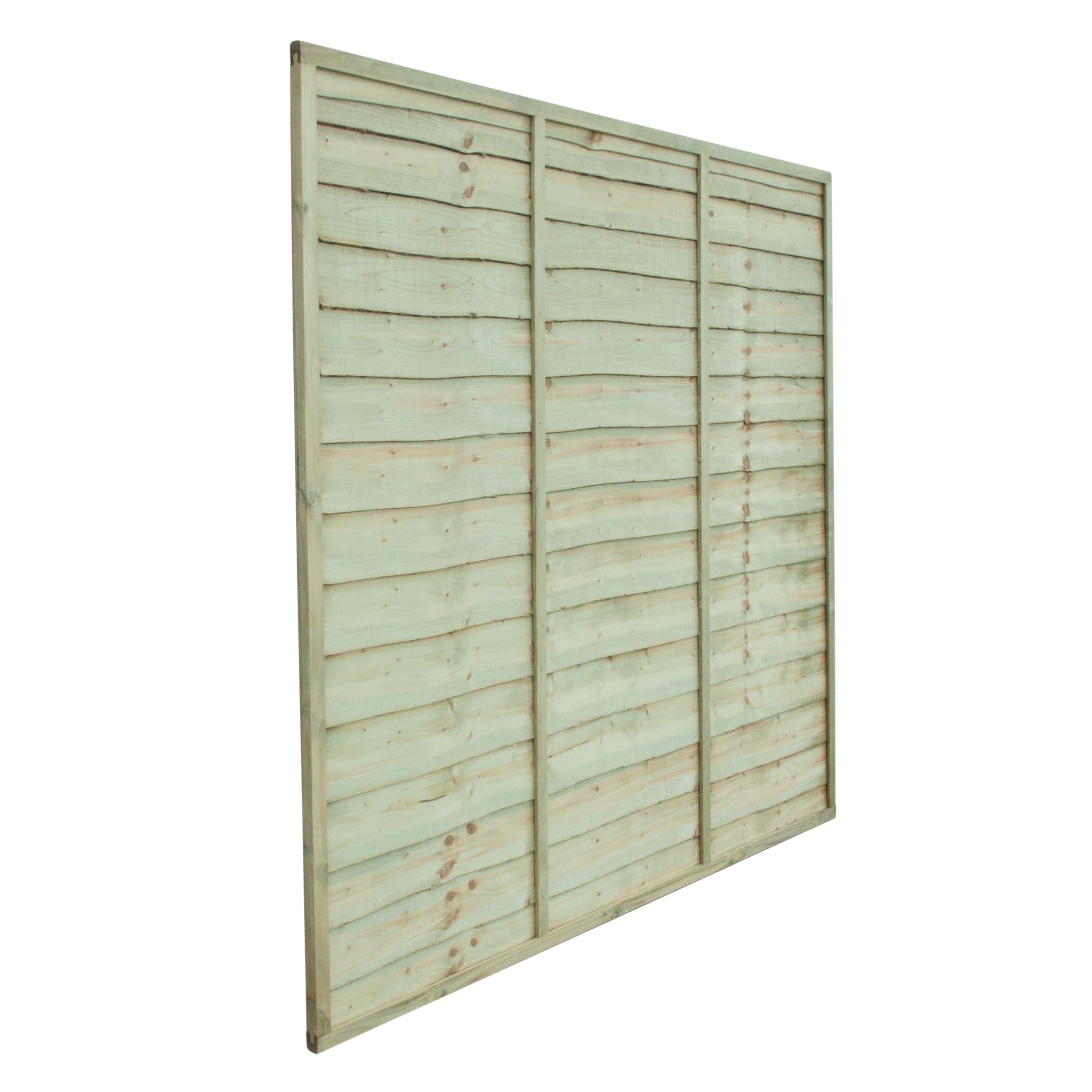 Superior Lap Fence Panel by Grange 1.8m Pressure Treated Green - Best Shed