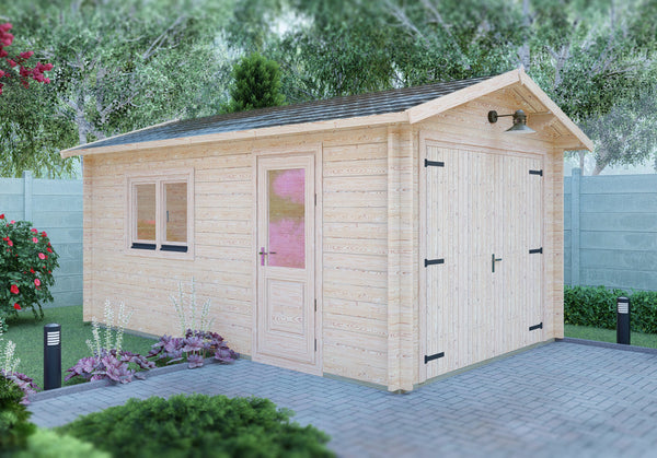 Shire Garage 10Gx17 Apex Log Cabin - Best Shed