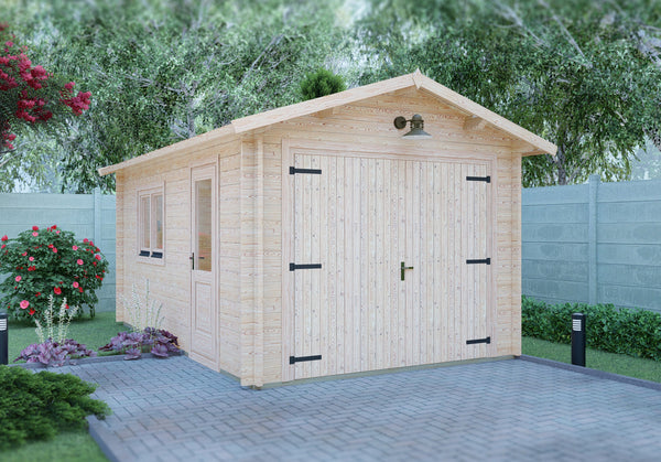 Shire Garage 10Gx17 Apex Log Cabin - Best Shed