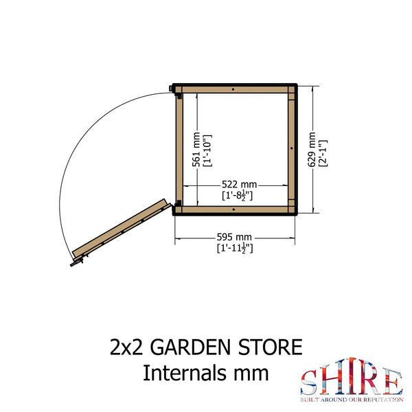 Shire Garden Store Shiplap 2x2 - Best Shed