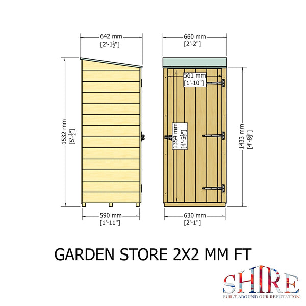Shire Garden Store Shiplap 2x2 - Best Shed