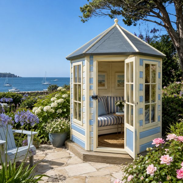 Shire Keswick Gazebo Hexagonal Summerhouse 6x6 12mm Cladding