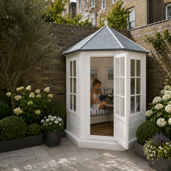 Shire Large 8x7 Gazebo Hexagonal Summerhouse