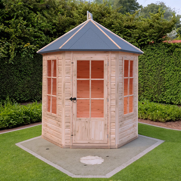 Shire Gazebo Hexagonal Summerhouse 6x6 12mm Cladding - Best Shed