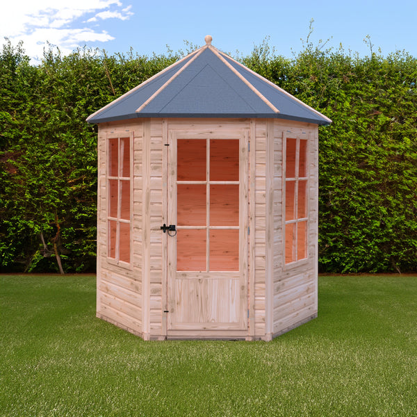 Shire Gazebo Hexagonal Summerhouse 6x6 12mm Cladding - Best Shed