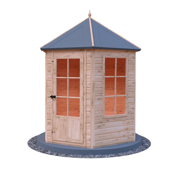 Shire Gazebo Hexagonal Summerhouse 6x6 12mm Cladding - Best Shed