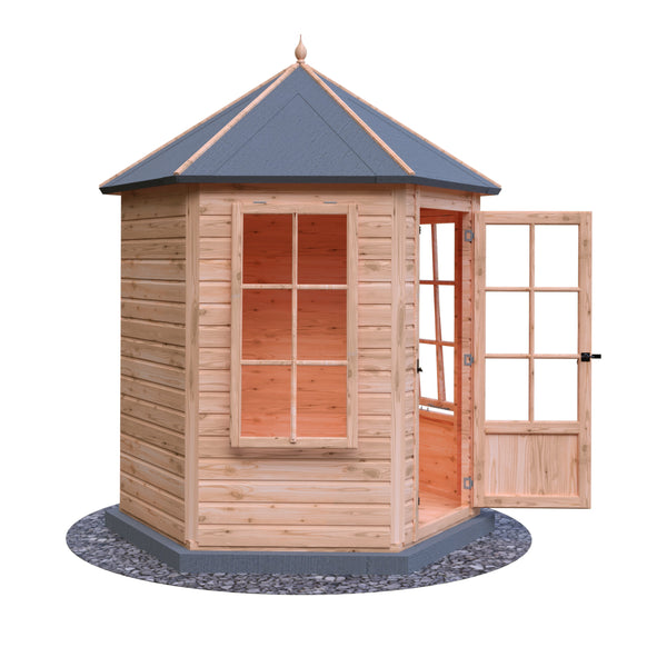 Shire Gazebo Hexagonal Summerhouse 6x6 12mm Cladding - Best Shed