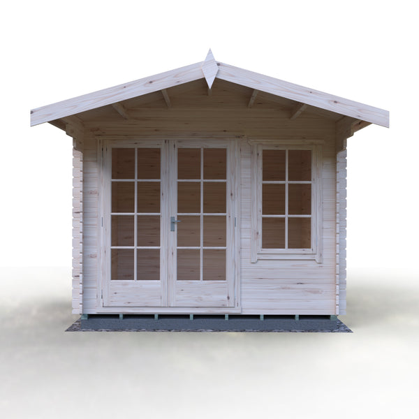 Shire Glenmore 10Gx10 Log Cabin 28mm interlock cladding - Best Shed