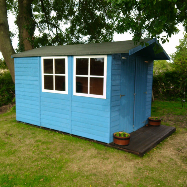 Shire Guernsey 7x10 12mm interlock Clad wooden Shed - Best Shed