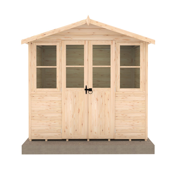 Shire Haddon 7x5 12mm interlock Clad wooden Summerhouse - Best Shed