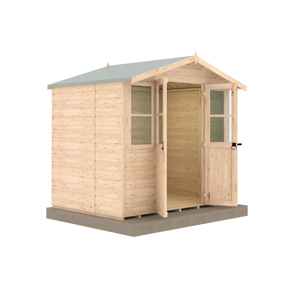Shire Haddon 7x5 12mm interlock Clad wooden Summerhouse - Best Shed