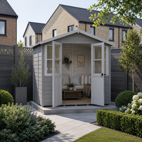 Shire Haddon 7x5 12mm interlock Clad wooden Summerhouse