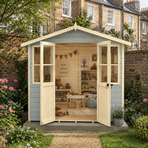 Shire Haddon 7x5 12mm interlock Clad wooden Summerhouse