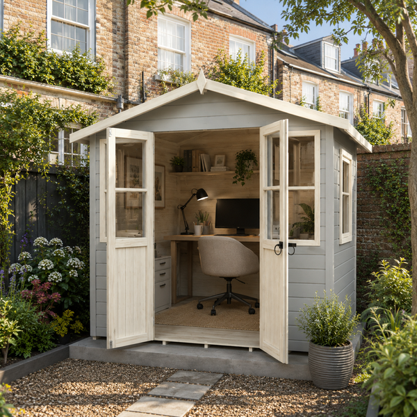 Shire Haddon 7x5 12mm interlock Clad wooden Summerhouse