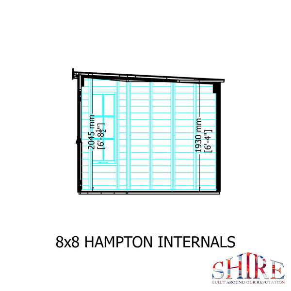 Shire Hampton 8x8 Corner Summerhouse 12mm Interlock Cladding - Best Shed