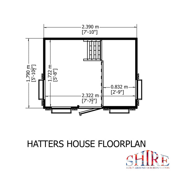 Hatters House 8x6 Children's Playhouse