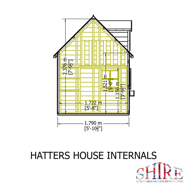 Hatters House 8x6 Children's Playhouse
