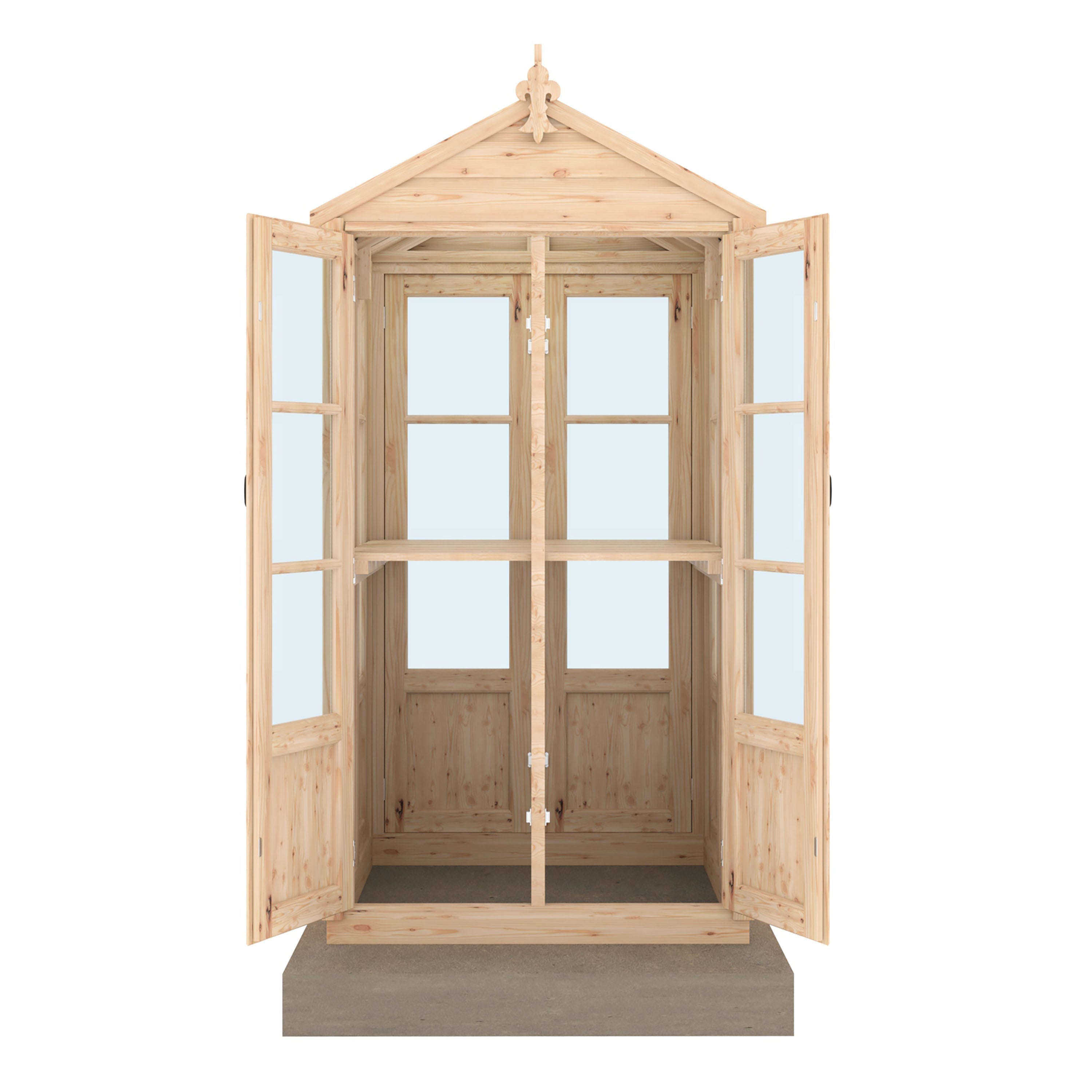 Shire Hemsby 4x4 Greenhouse with Multi door access - Best Shed