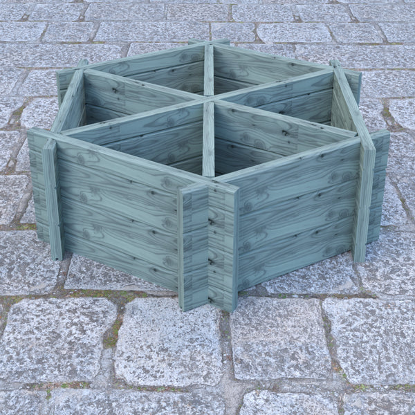 Hexagonal Planter Pressure Treated Timber 6 - Best Shed