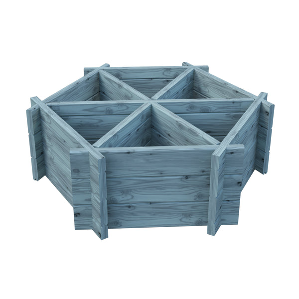 Hexagonal Planter Pressure Treated Timber 6 - Best Shed