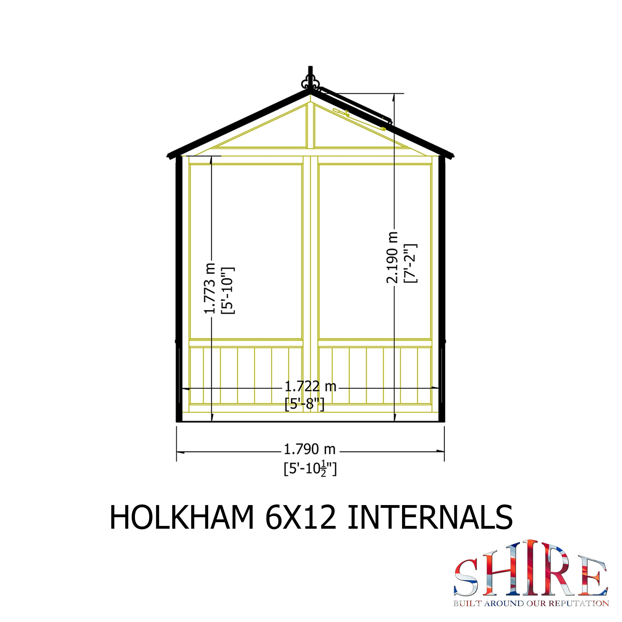Shire Holkham 6x12 Greenhouse - Best Shed