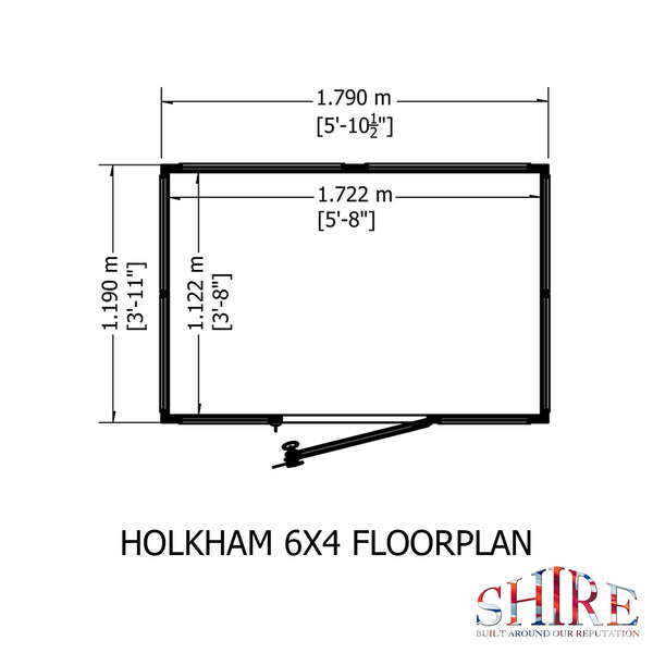 Shire Holkham 6x4 Greenhouse - Best Shed