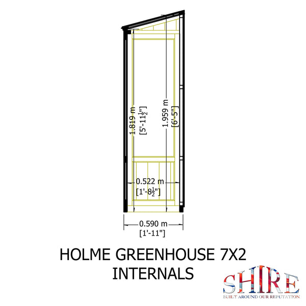 Shire Holme Small Greenhouse - Best Shed
