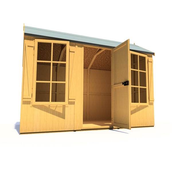 Shire Holt Apex Garden Shed Shiplap 10x7 - Best Shed