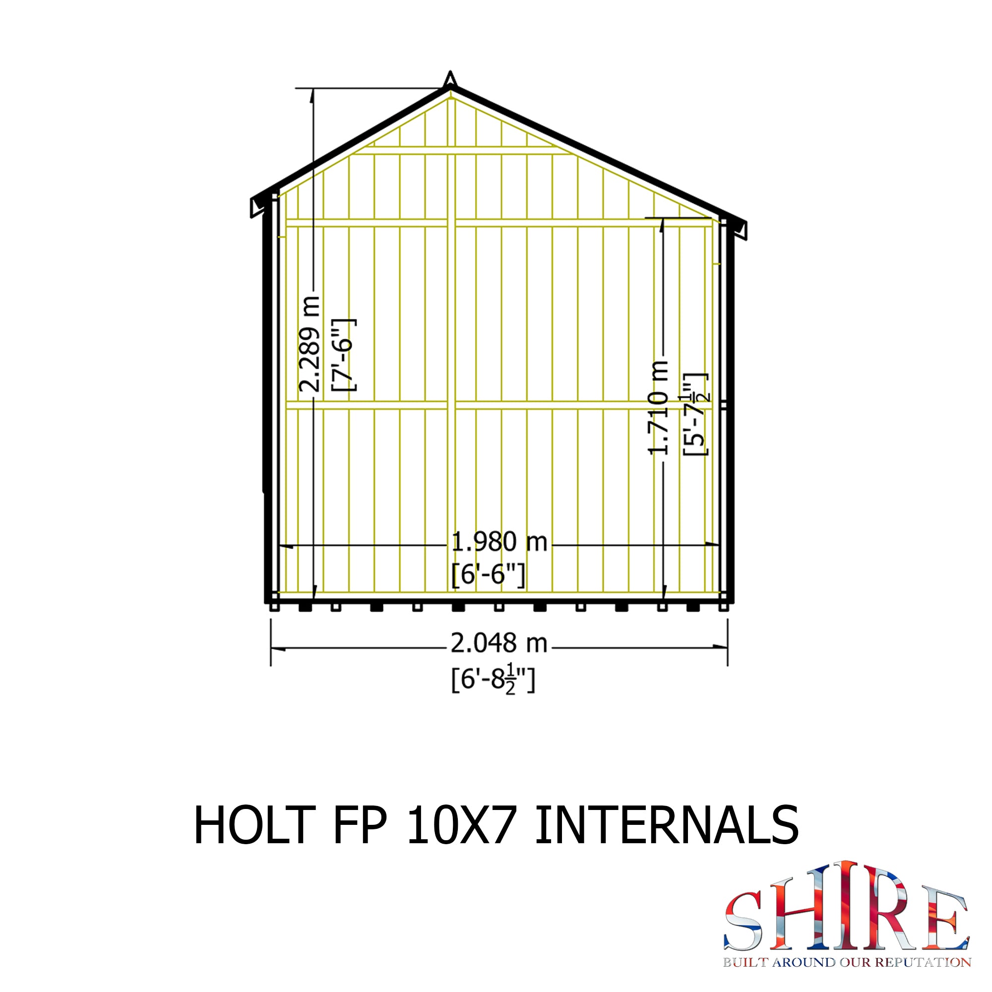 Shire Holt Apex Garden Shed Shiplap 10x7 - Best Shed