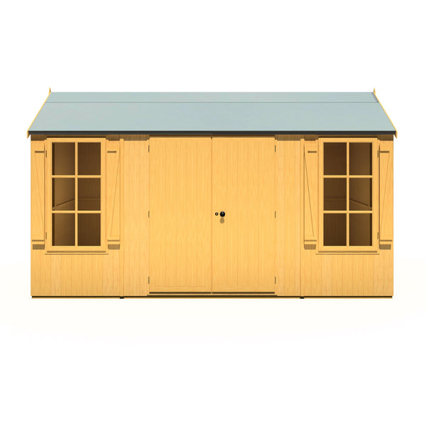 Shire Holt Apex Garden Shed Shiplap Double Door 13x7 - Best Shed
